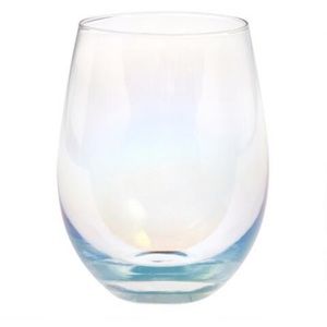 Iridescent Stemless Wine Glasses Set Of 4